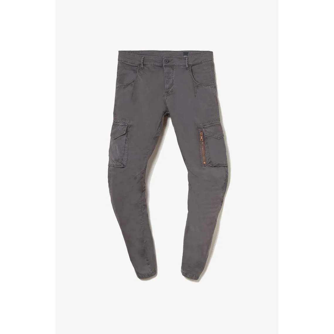 Pantalon cargo Alban gris en coton | 3 Suisses