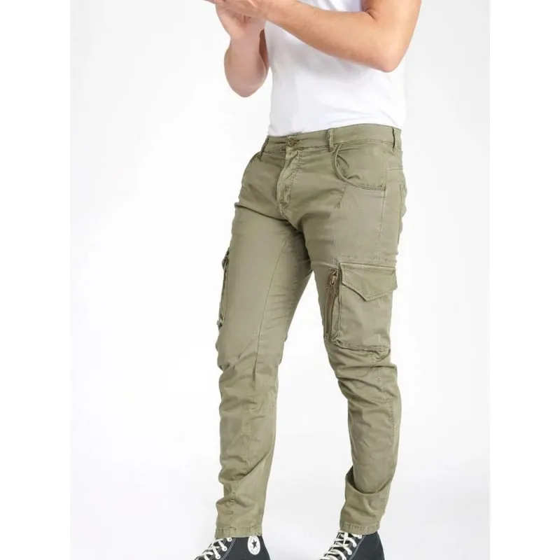 Pantalon cargo alban kaki homme - Le Temps Des Cerises | wimod