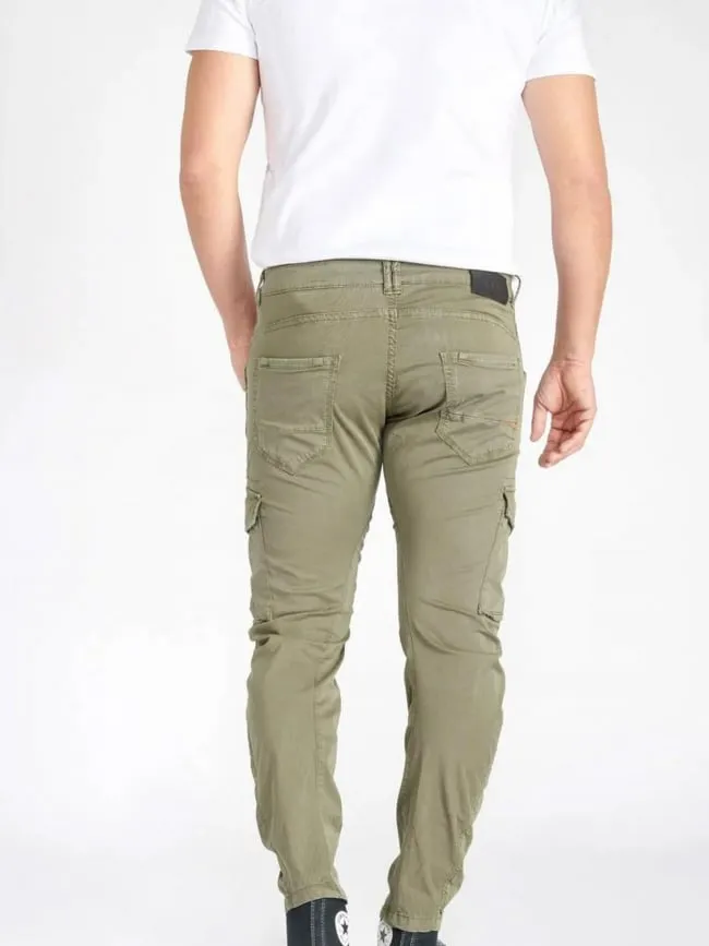 Pantalon cargo alban kaki homme - Le Temps Des Cerises | wimod