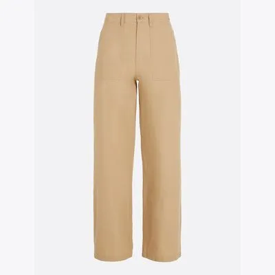 Pantalon cargo ample Claire taille haute | BEIGE | Tommy Hilfiger