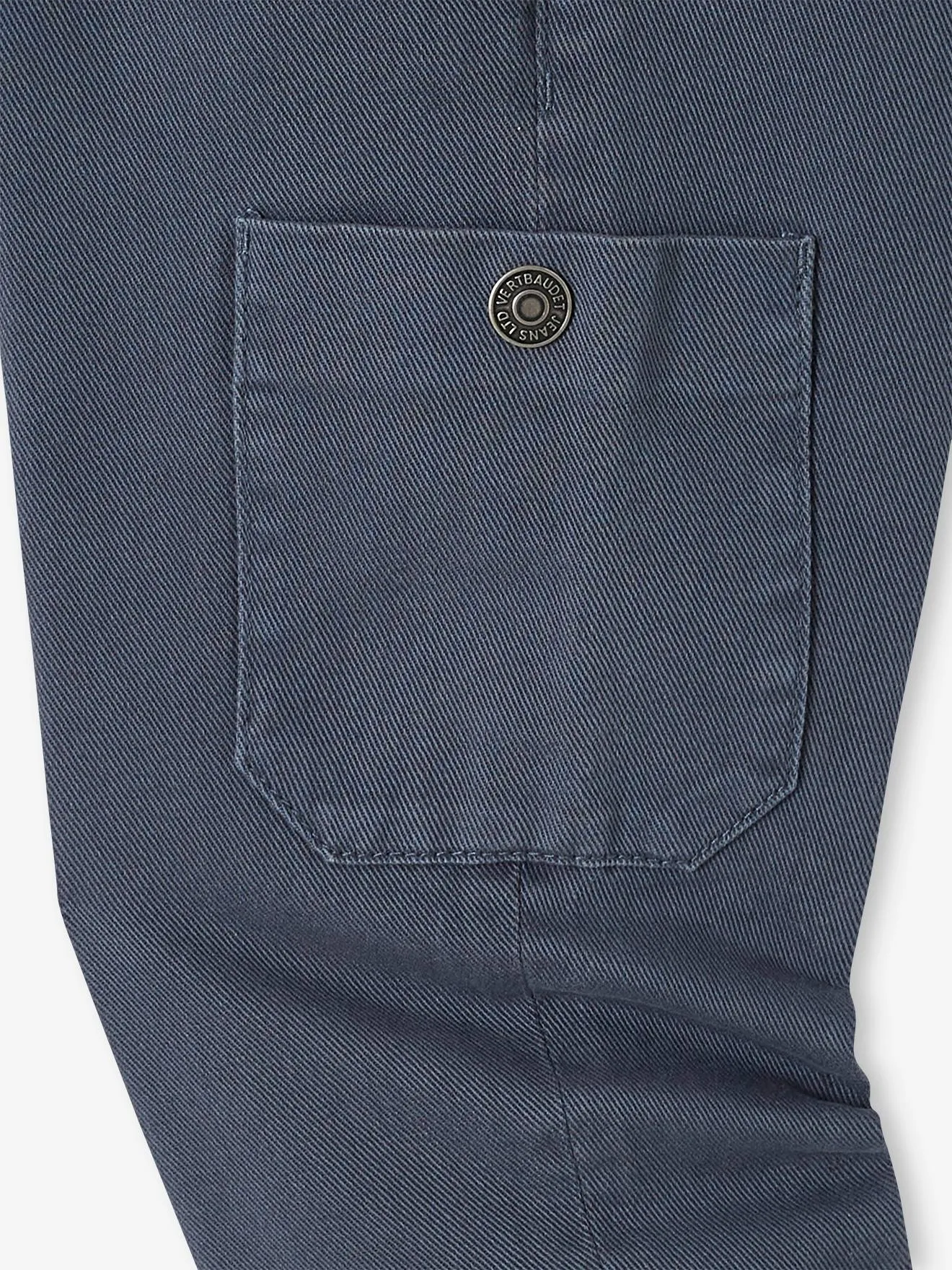 Pantalon cargo couleur garçon bleu pétrole - Vertbaudet