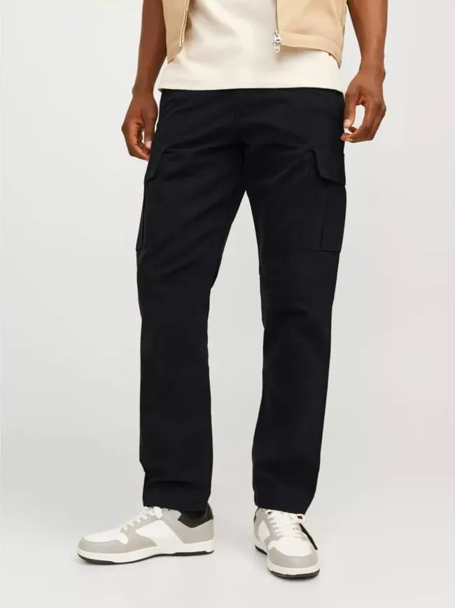 Pantalon cargo kane barkley noir homme - Jack & Jones | wimod