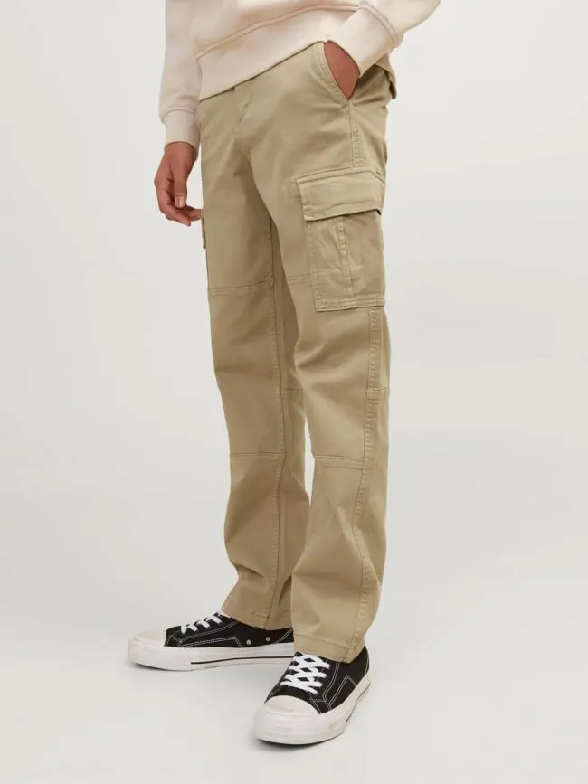 Pantalon cargo kane harlow beige garçon - Jack & Jones | wimod