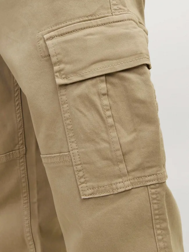 Pantalon cargo kane harlow beige garçon - Jack & Jones | wimod