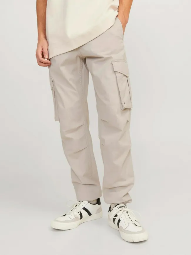 Pantalon cargo kane noah beige homme - Jack & Jones | wimod