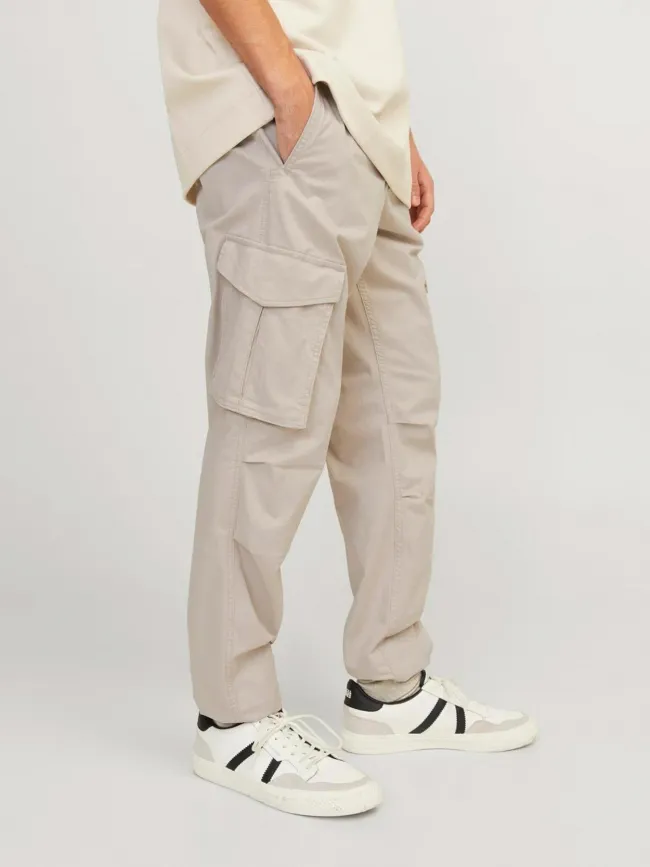 Pantalon cargo kane noah beige homme - Jack & Jones | wimod