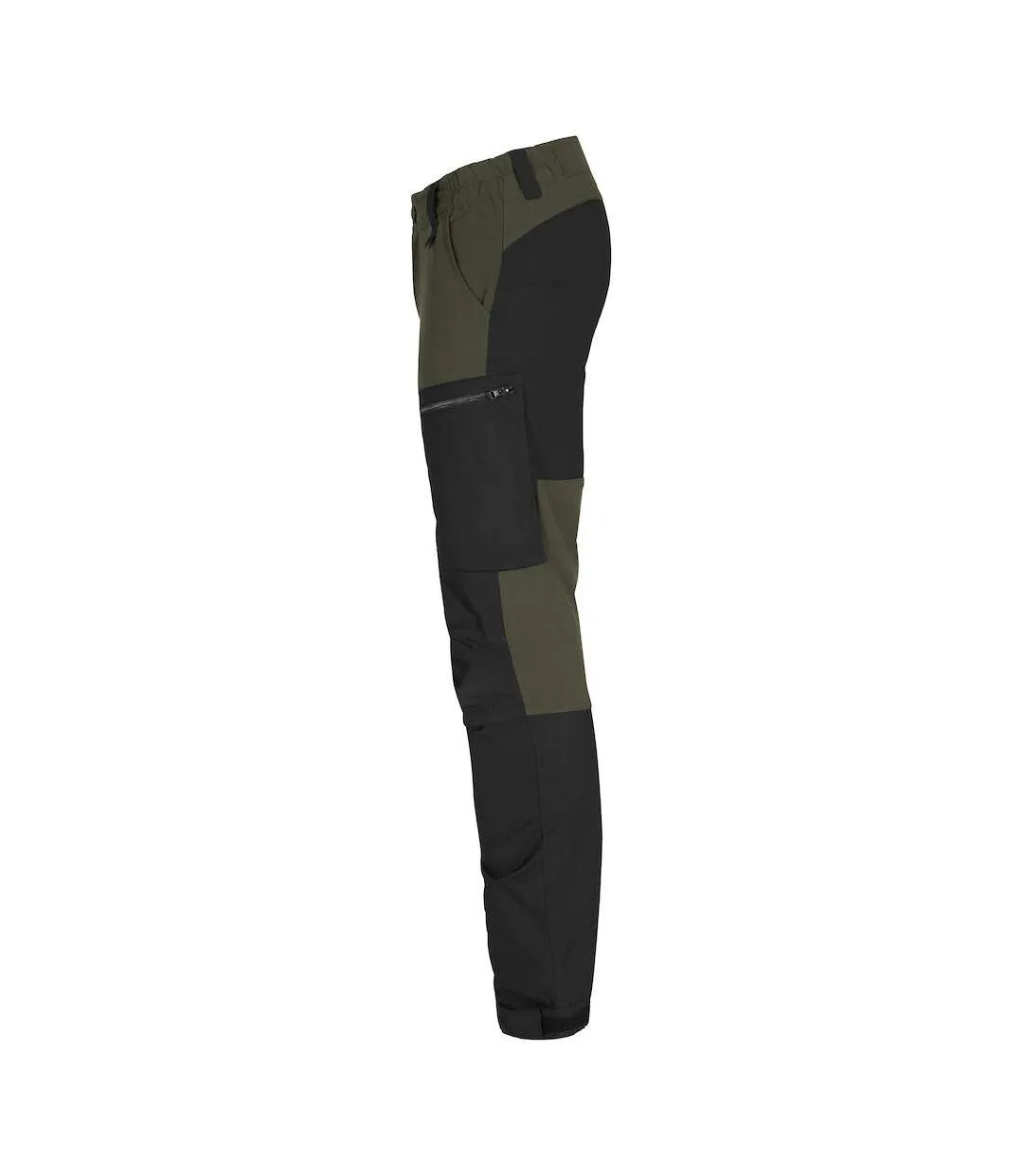 Pantalon cargo kenai homme vert kaki / noir Clique