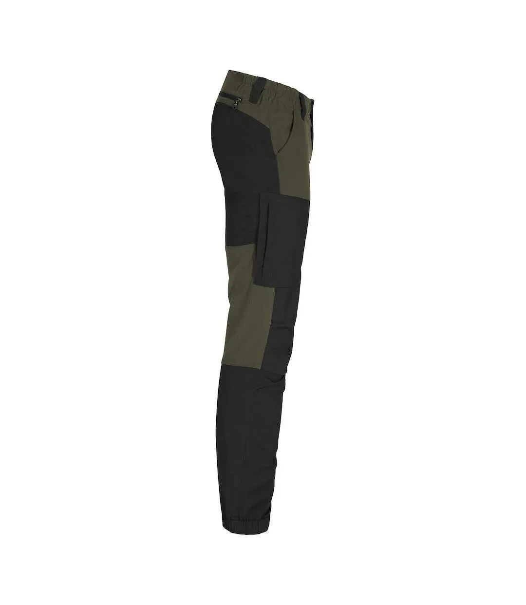 Pantalon cargo kenai homme vert kaki / noir Clique