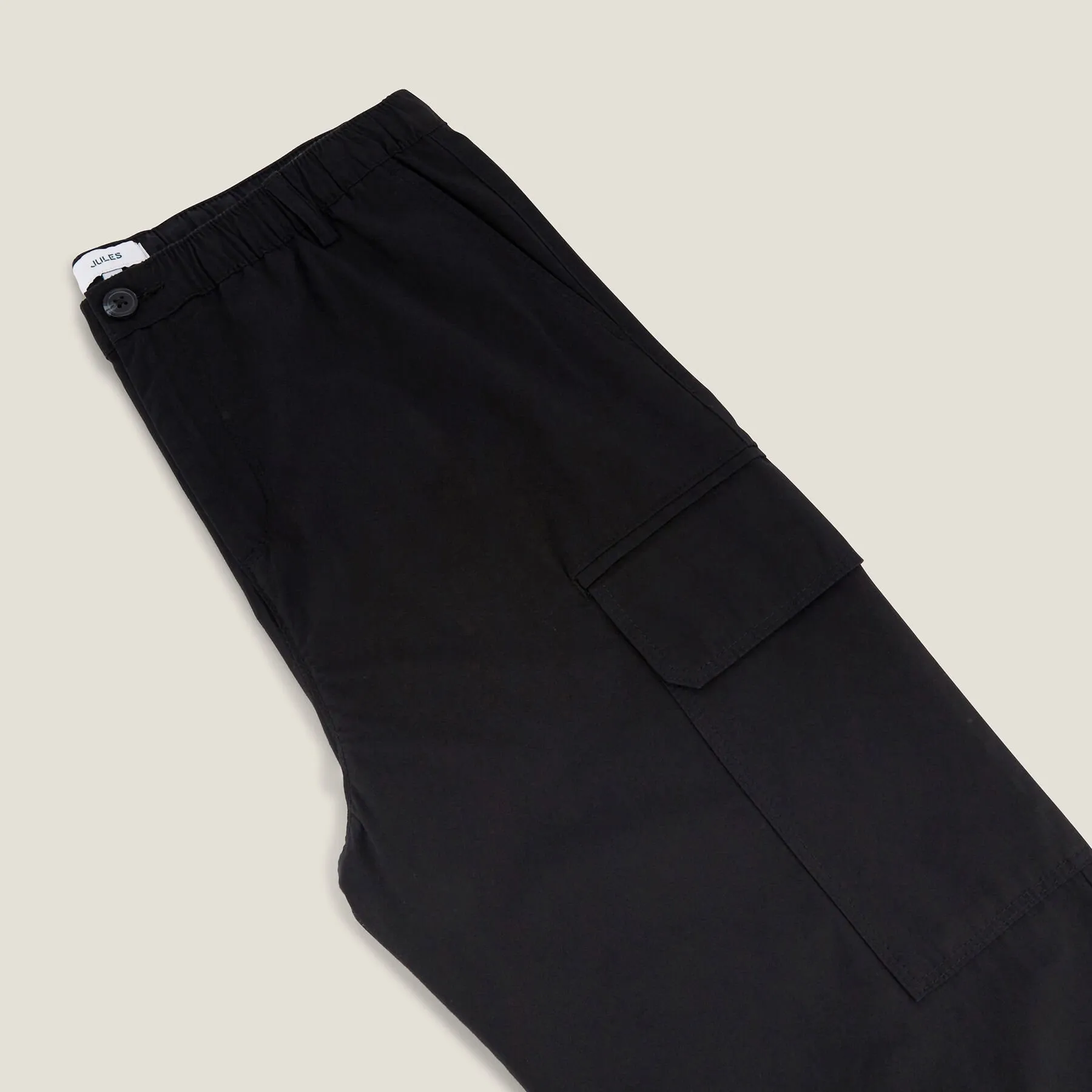 Pantalon cargo matière technique Noir | Jules