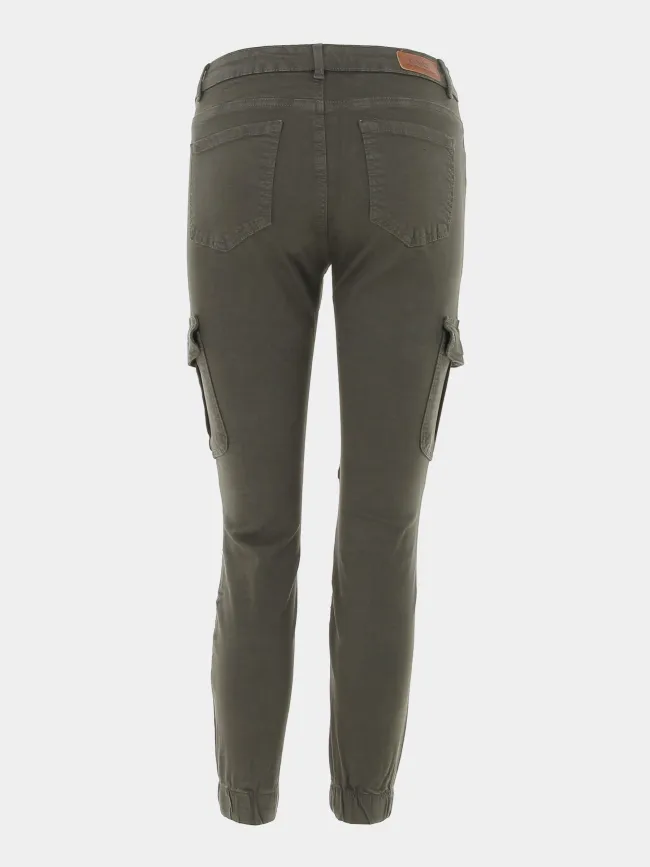 Pantalon cargo missouri kaki foncé femme - Only | wimod