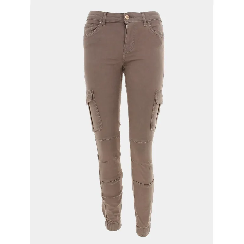 Pantalon cargo missouri marron femme - Only | wimod