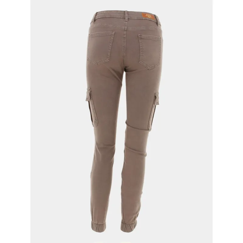 Pantalon cargo missouri marron femme - Only | wimod