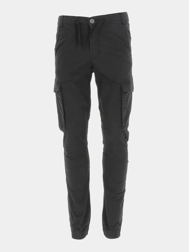 Pantalon cargo murray utilitaire noir garçon - Teddy Smith | wimod