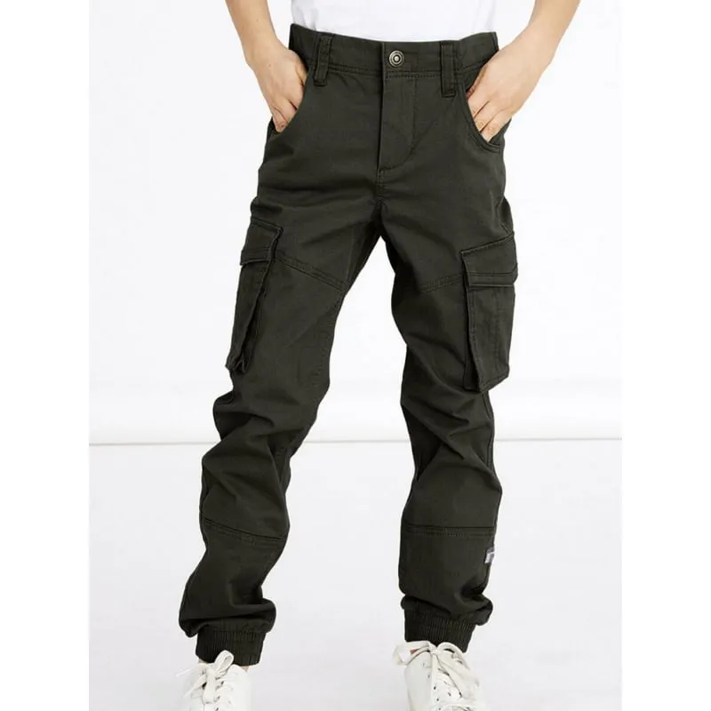 Pantalon cargo murray utilitaire noir garçon - Teddy Smith | wimod