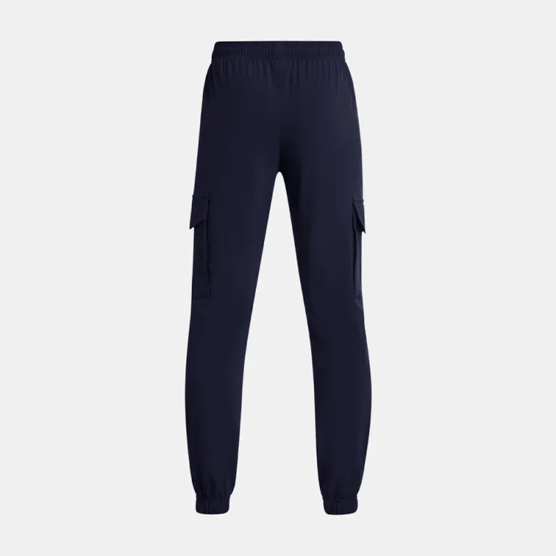 PANTALON CARGO PENNANT WOVEN BLEU ENFANT UNDER ARMOUR