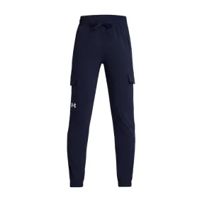 PANTALON CARGO PENNANT WOVEN BLEU ENFANT UNDER ARMOUR