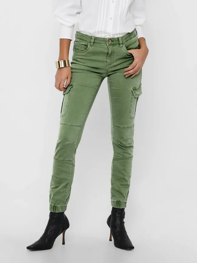 Pantalon cargo reg missouri kaki femme - Only | wimod