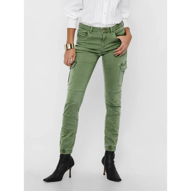 Pantalon cargo reg missouri kaki femme - Only | wimod