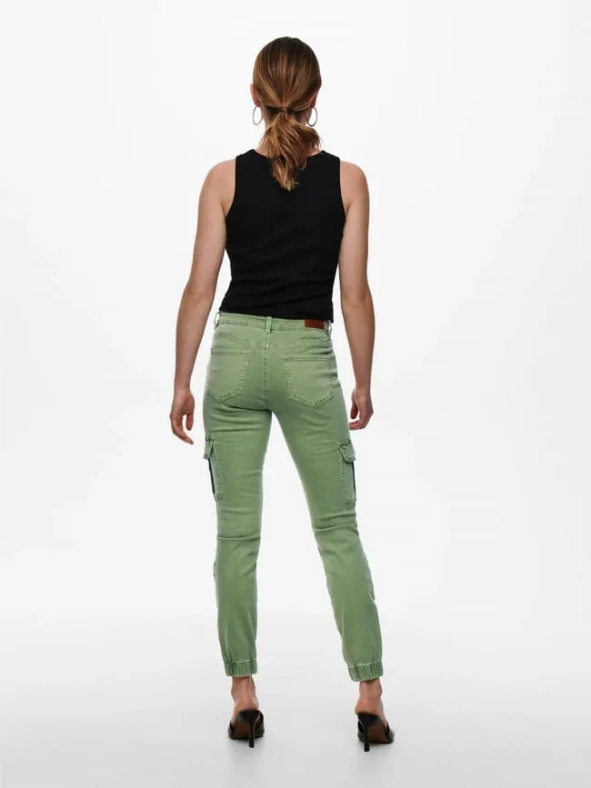 Pantalon cargo reg missouri kaki femme - Only | wimod