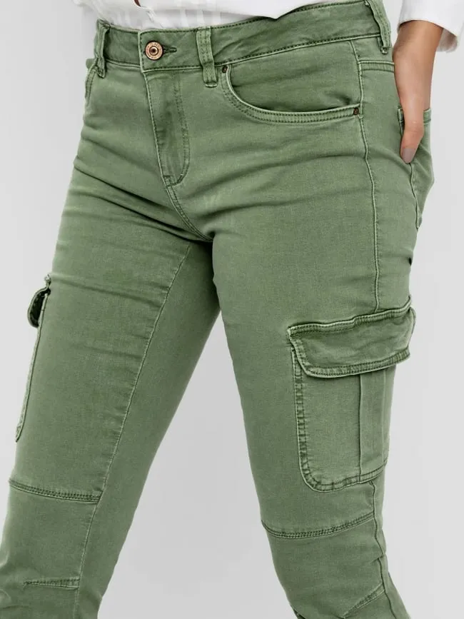 Pantalon cargo reg missouri kaki femme - Only | wimod