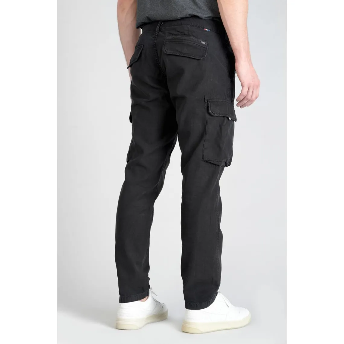 Pantalon cargo SAMI noir en coton | 3 Suisses