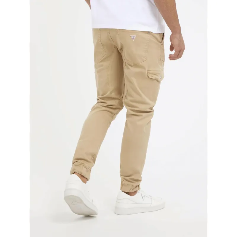 Pantalon cargo slim new kombat beige homme - Guess | wimod