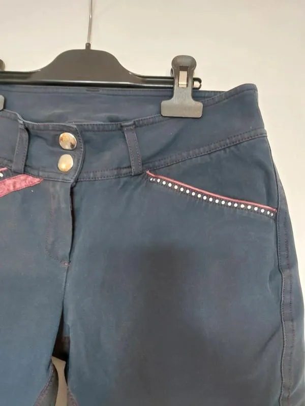Pantalon d'équitation bleu marine Busato