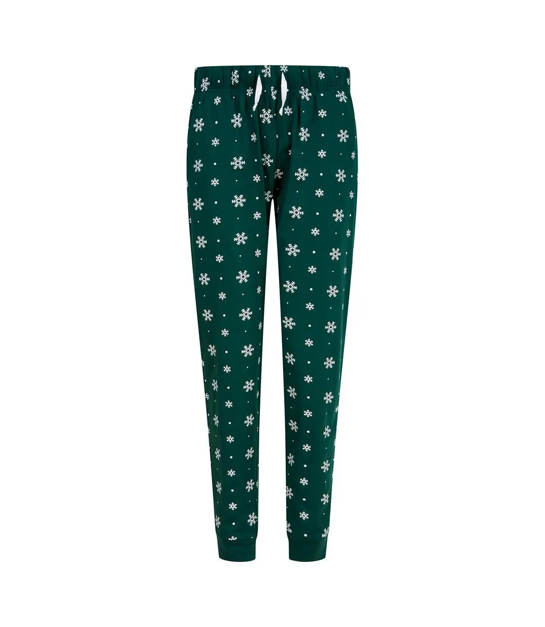 Pantalon de détente femme vert bouteille / blanc SF