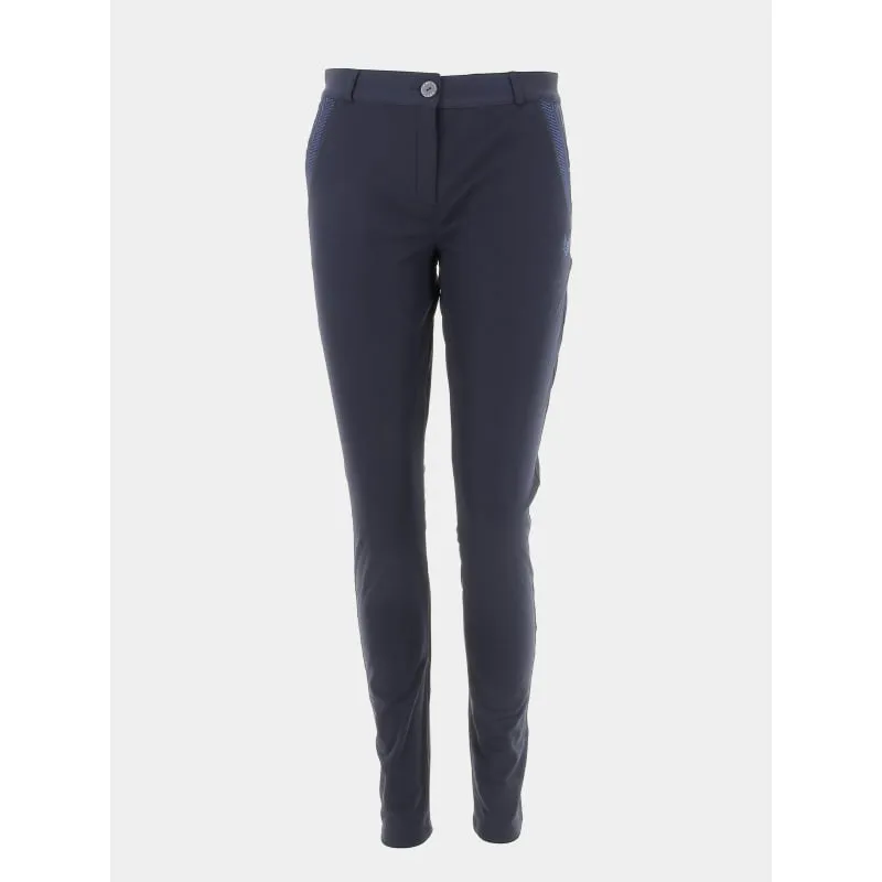 Pantalon enduit lyzie noir femme - Deeluxe | wimod