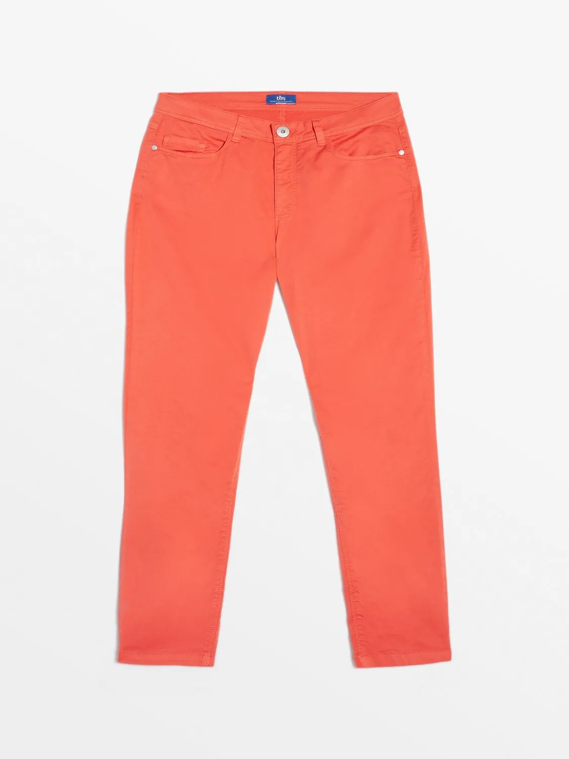 Pantalon Femme 7/8 Coton Biologique Orange tbs