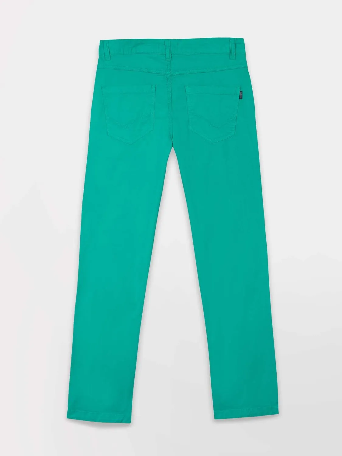 Pantalon Femme 7/8 Coton Stretch Vert tbs