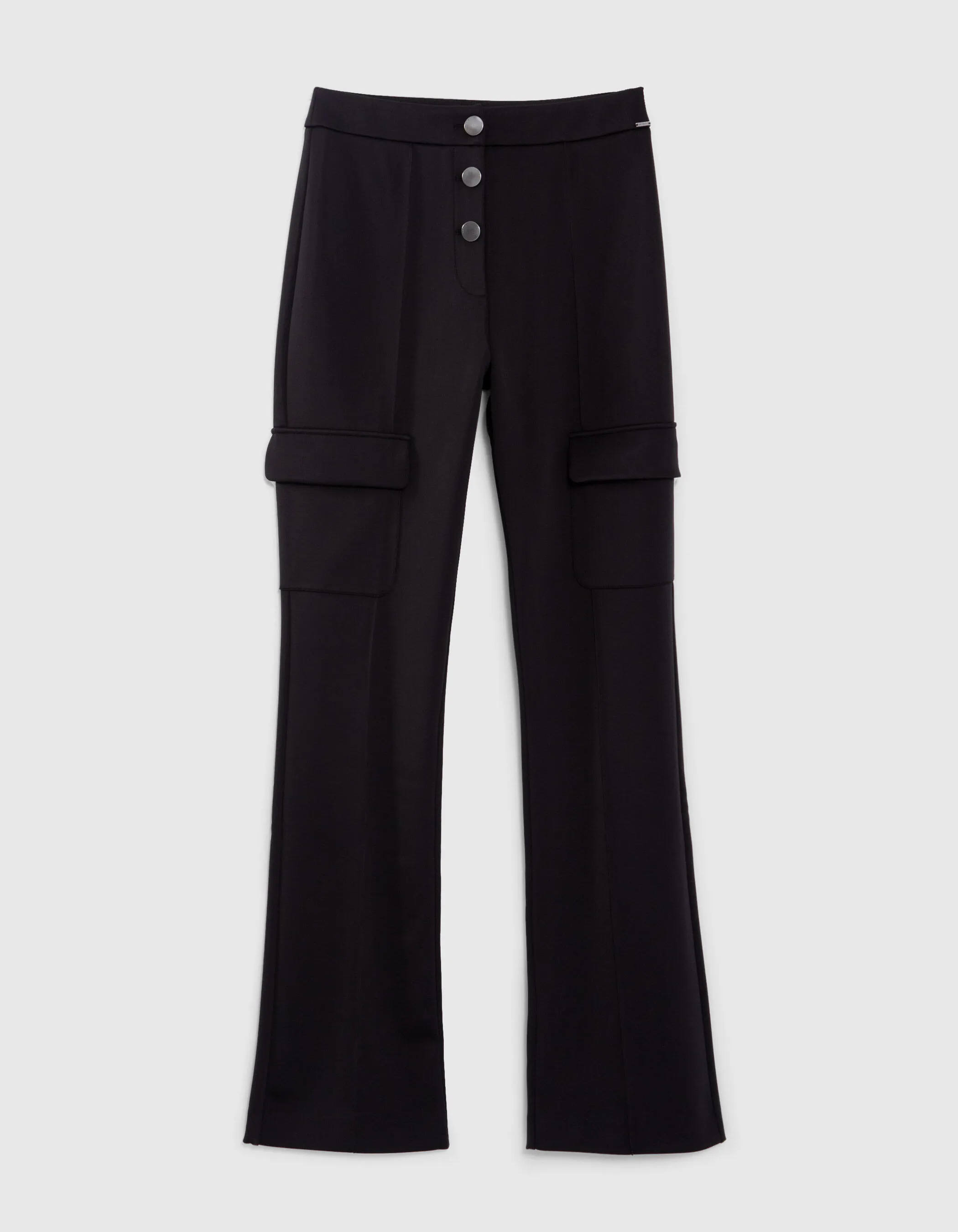 Pantalon flare noir esprit battle Femme