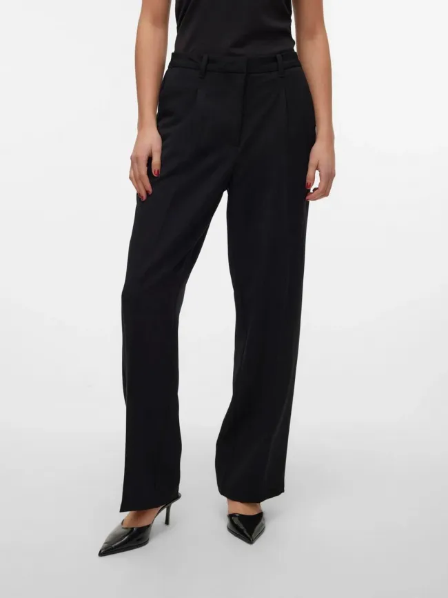 Pantalon large isabella noir femme - Vero Moda | wimod