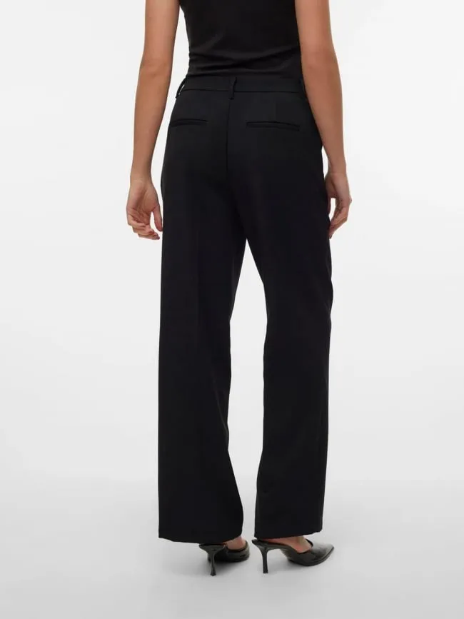 Pantalon large isabella noir femme - Vero Moda | wimod