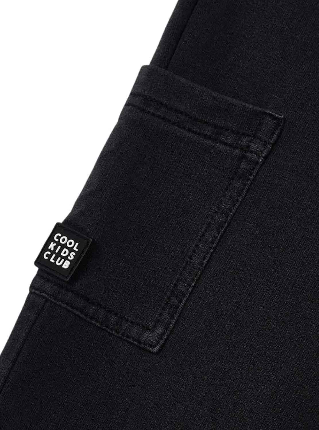 Pantalon Mayoral Cargo Felpa Denim Bleu Marine Garçon