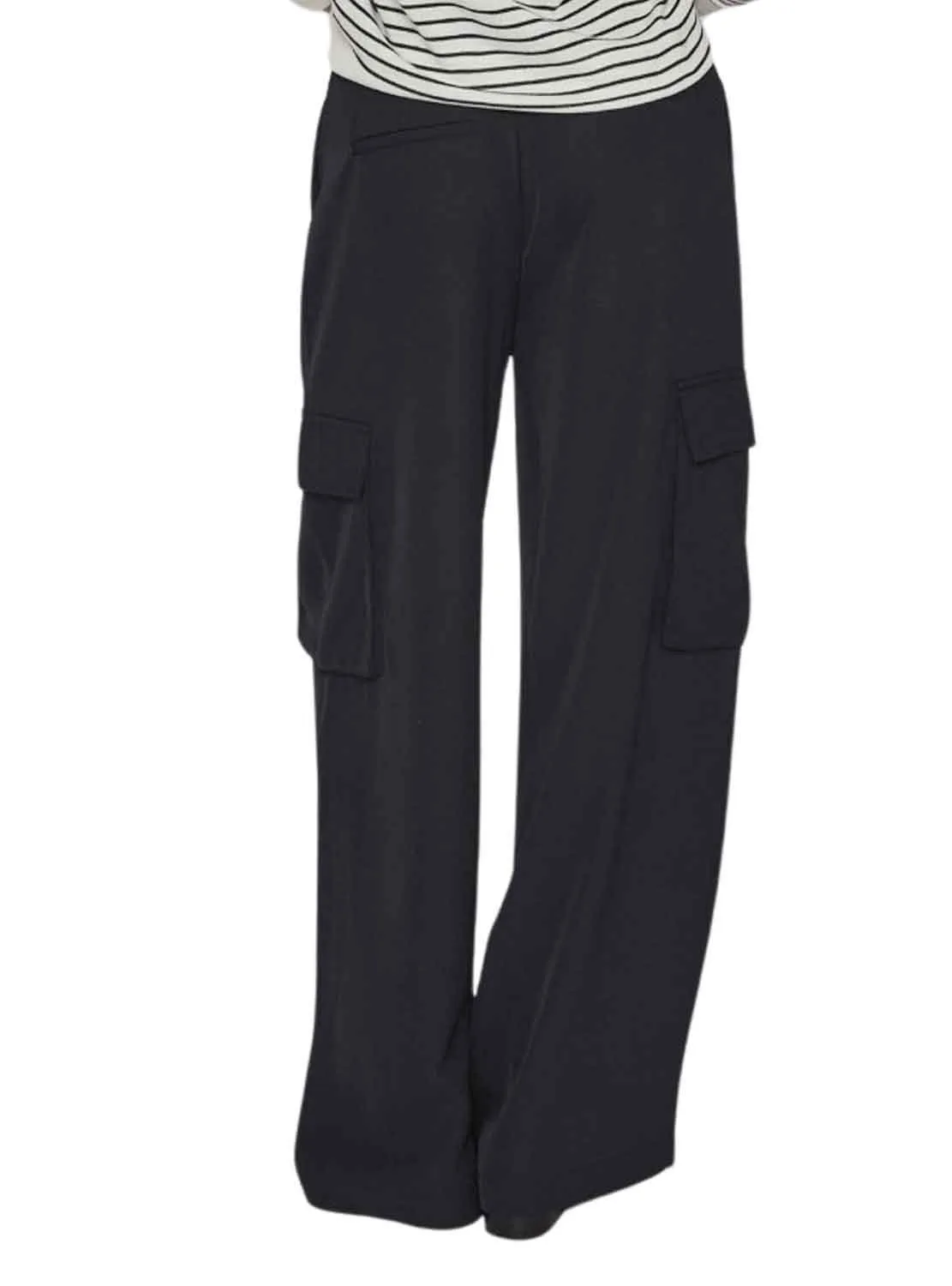 Pantalon Vila Winnie Cargo Noire pour Femme