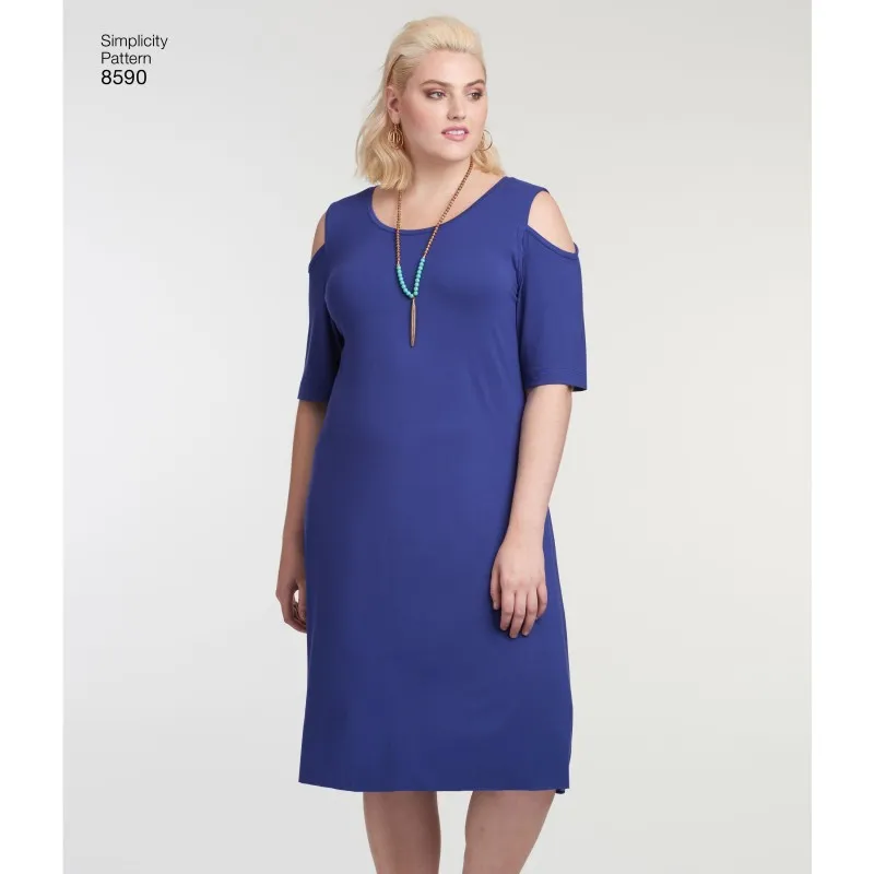 Patron Robe décontractée Femme Grande taille - Simplicity n°8590