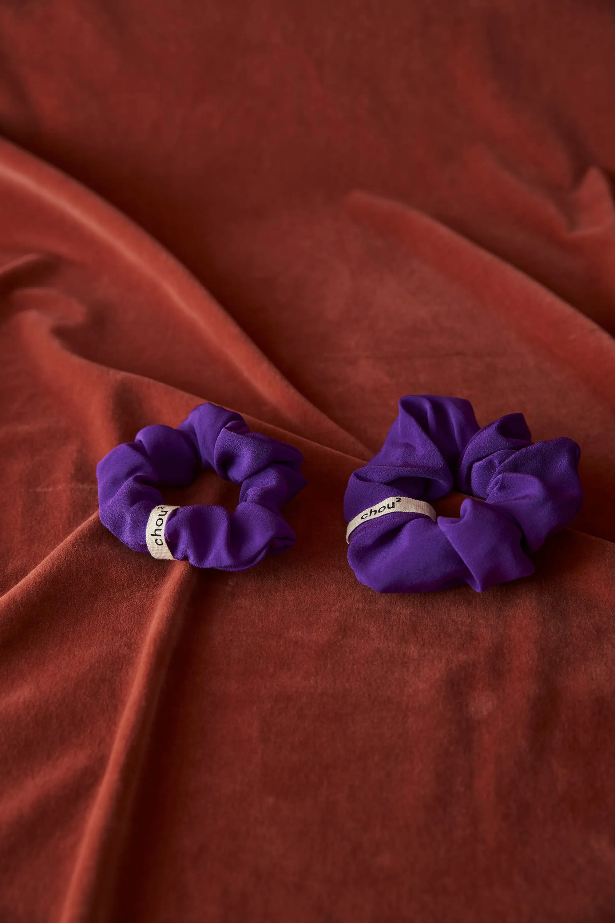 Petit chouchou violet soie | Maison 123