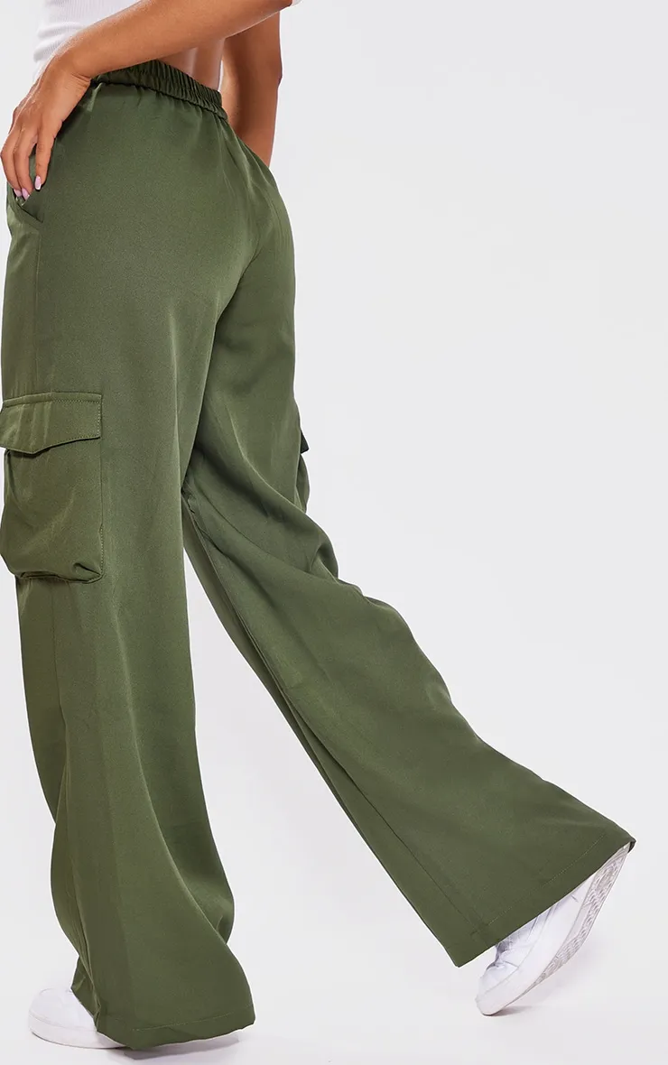 Petite Pantalon cargo style utilitaire kaki à pinces