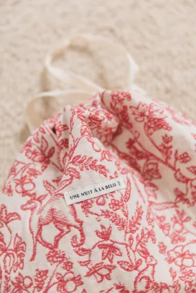 Pochon Homewear imprimé toile de Jouy