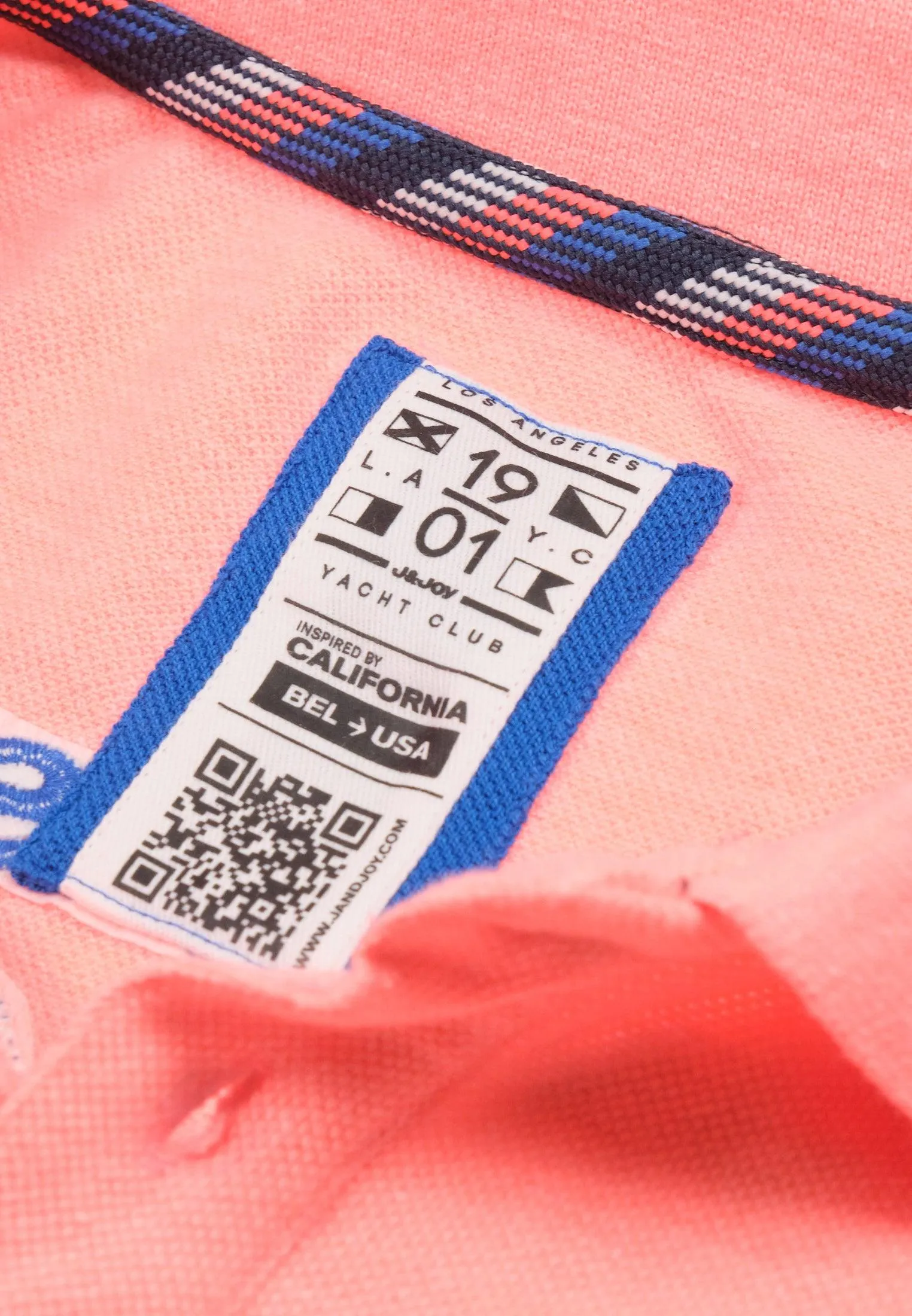 Polo homme en coton corail 1901
