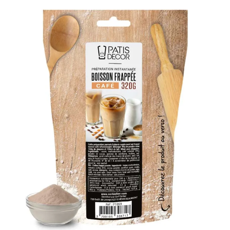 Préparation instantanée pour boisson frappée au café 320 g