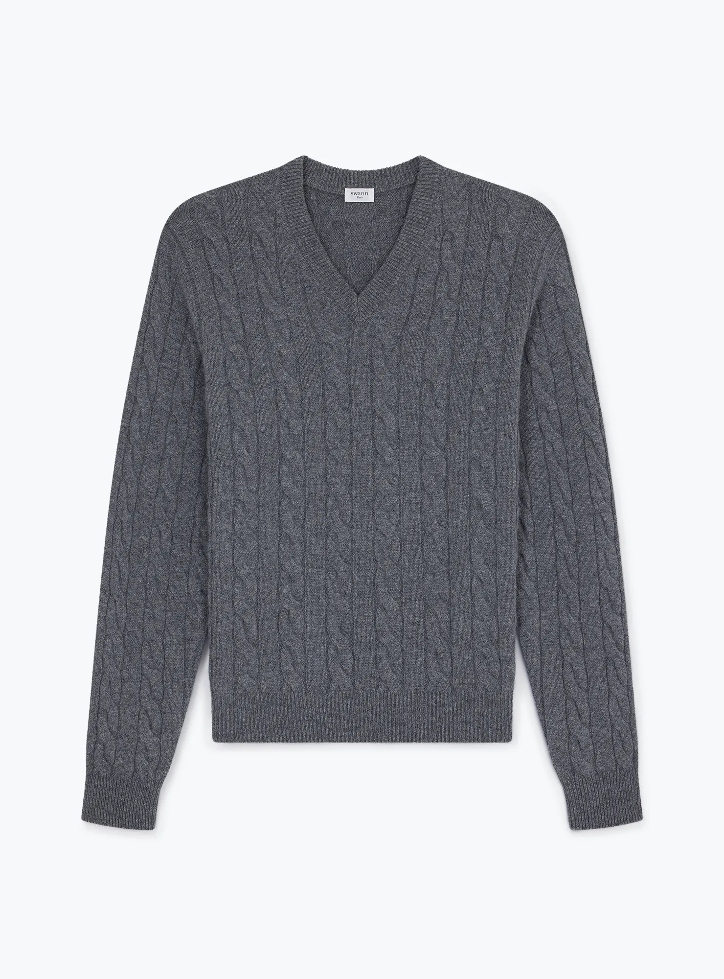 Pull Col V Gris