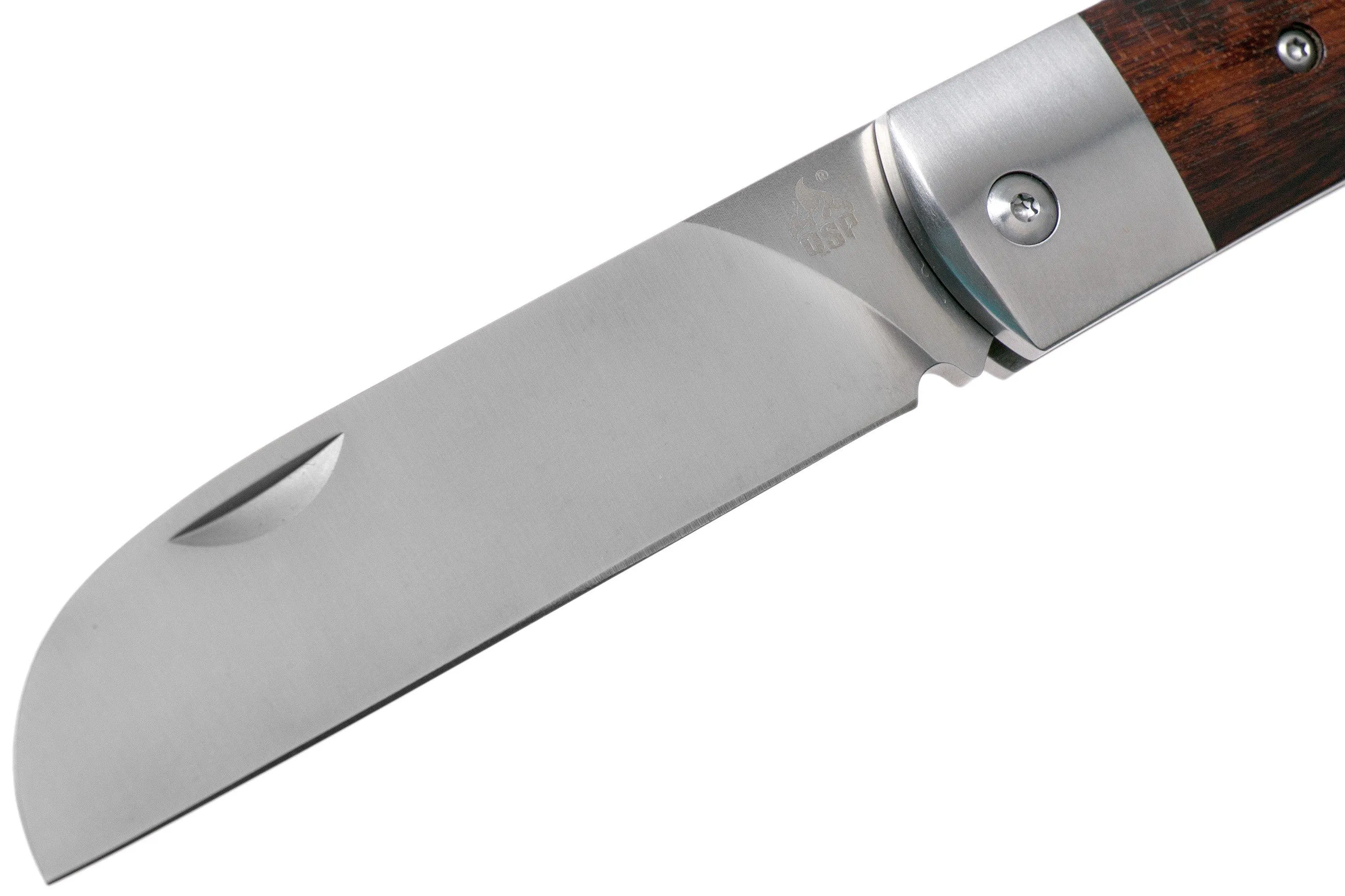 QSP Knife Worker QS128-C Wood Handle couteau de poche, Arthur Brehm design