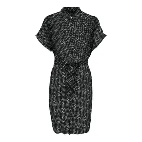 Robe chemise ceinturée à motif géométrique Femme VERO MODA à prix 