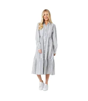 Robe chemisier mi-longue femme blanc cassé Principles