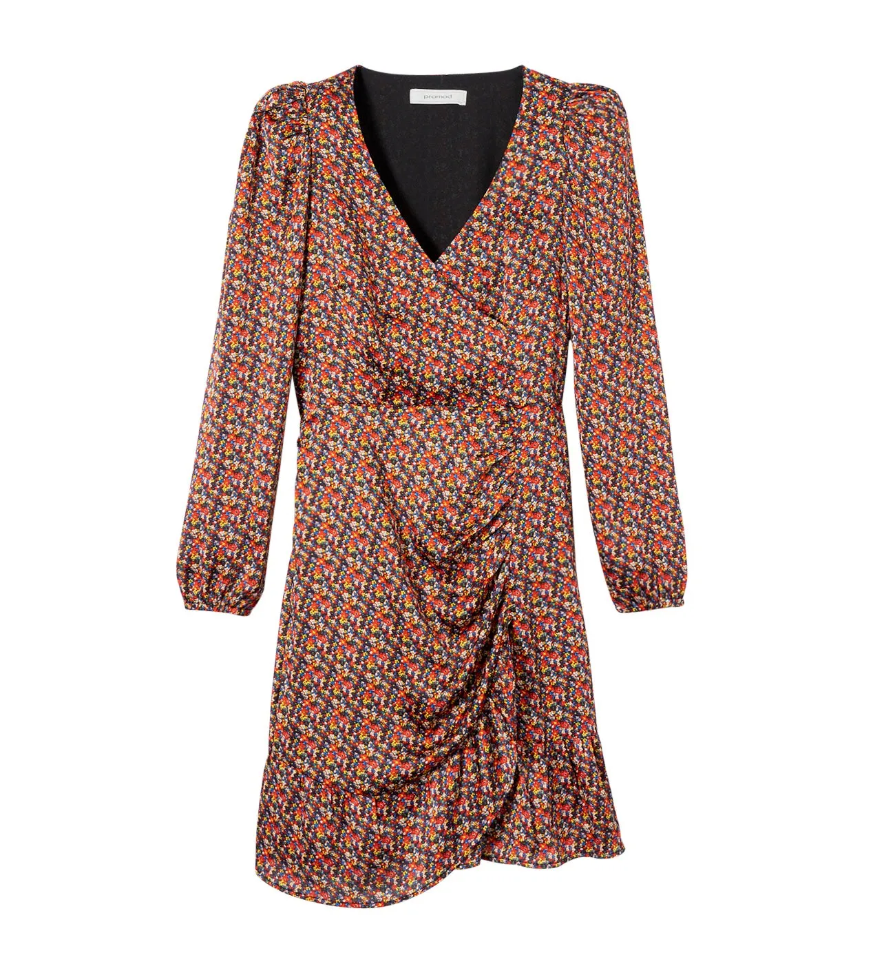 Robe courte et rétro Femme - Imprimé multicolore