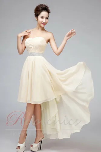 Robe de Cocktail Asymétrique Au Drapée Naturel taille Manquant Elégant