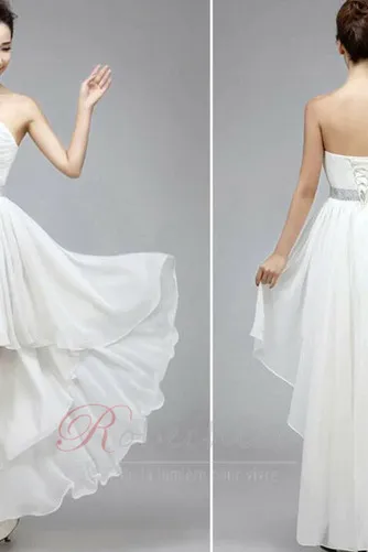 Robe de Cocktail Asymétrique Au Drapée Naturel taille Manquant Elégant