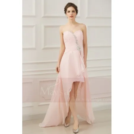 Robe de cocktail rose asymétrique Cascada